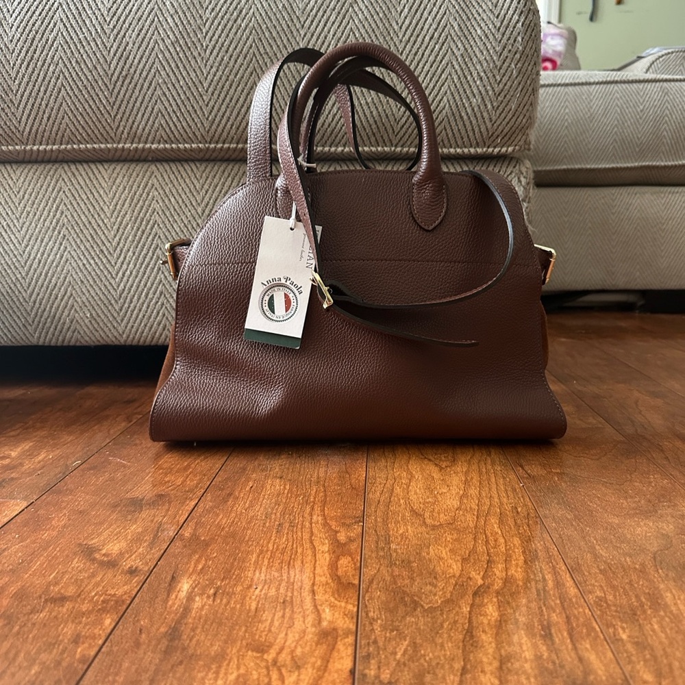 ANNA PAOLA VIRAL GENUINE
ITALIAN LEATHER & SUEDE TOTE NWT